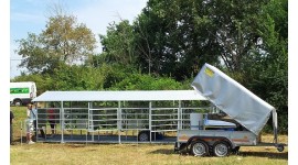 Mobile milking parlour system from 50 up to 100 cows milking to S/S milk tank